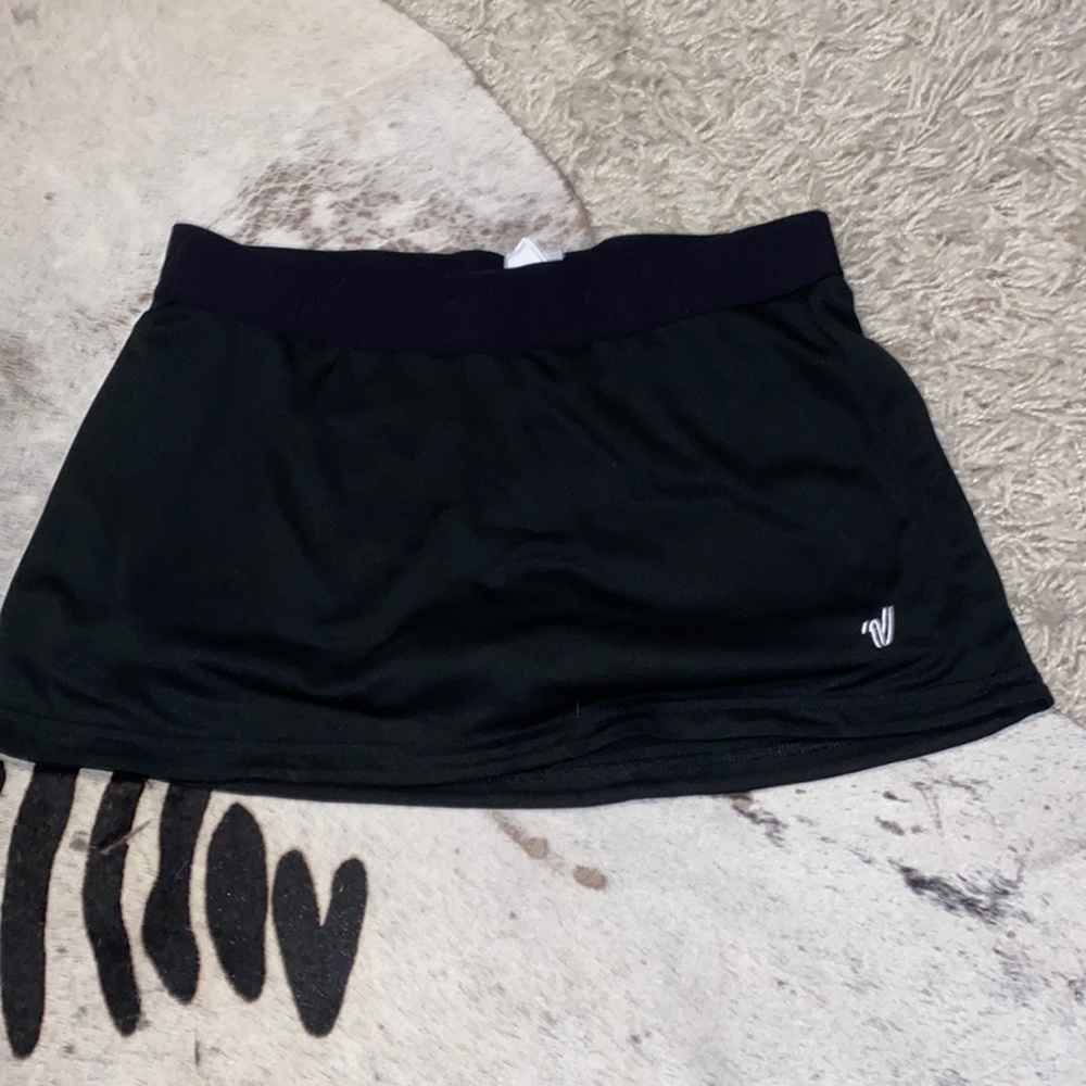 Black varsity skirt